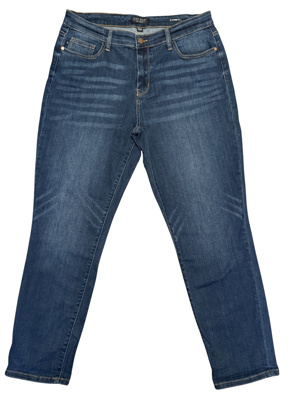 Judy Blue Women's Boyfriend Fit Jeans - Medium/Dark Blue Wash